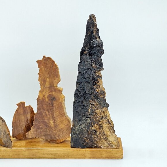 Vintage Hand Carved Wood 9/11 Tribute Memorial Sculpture Remembrance Handmade - Picture 11 of 16